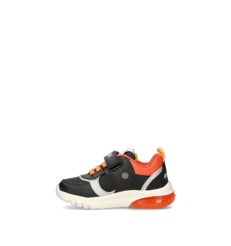 GEOX Sneaker bimbo nera/gialla