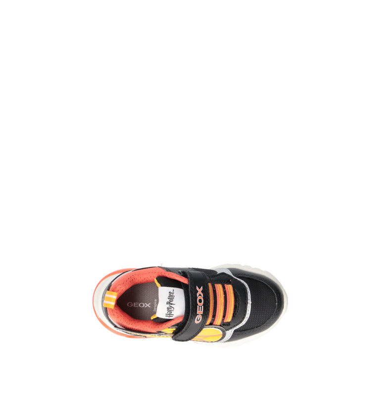 GEOX Sneaker bimbo nera/gialla