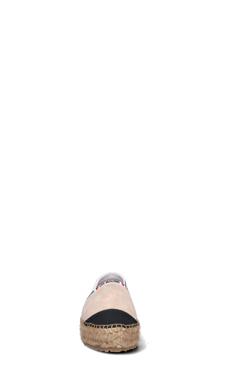 LOVE MOSCHINO Espadrilla donna beige