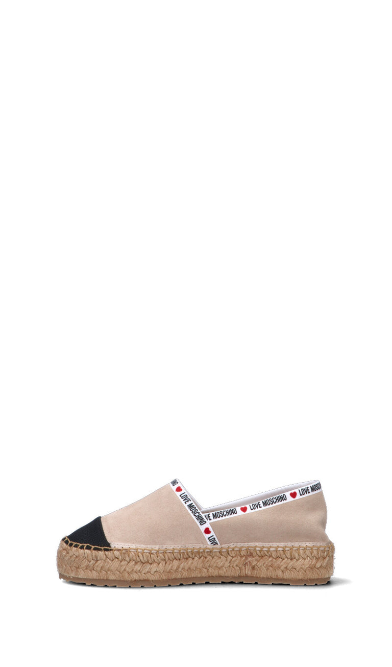 LOVE MOSCHINO Espadrilla donna beige