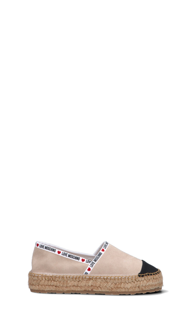 LOVE MOSCHINO Espadrilla donna beige