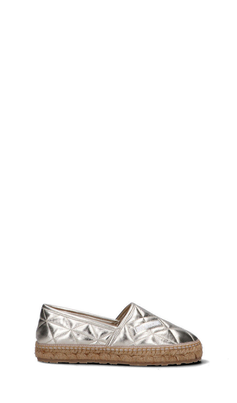 LOVE MOSCHINO Espadrilla donna platino
