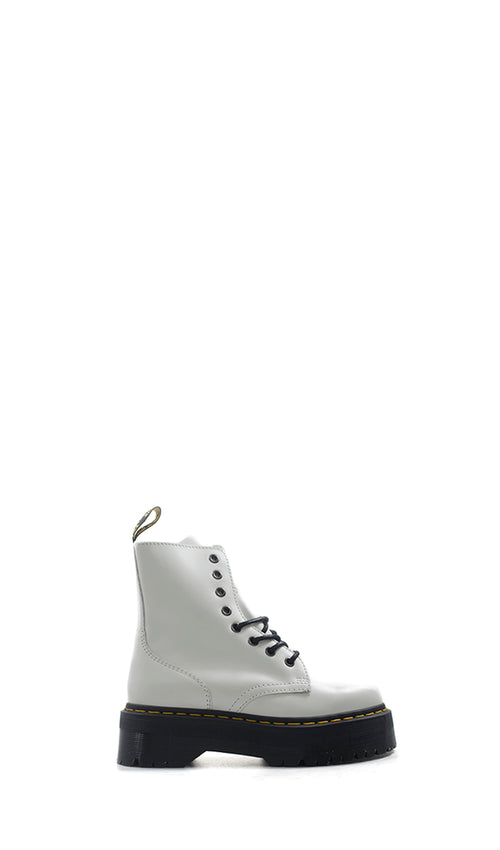 DR. MARTENS Anfibio donna bianco in pelle