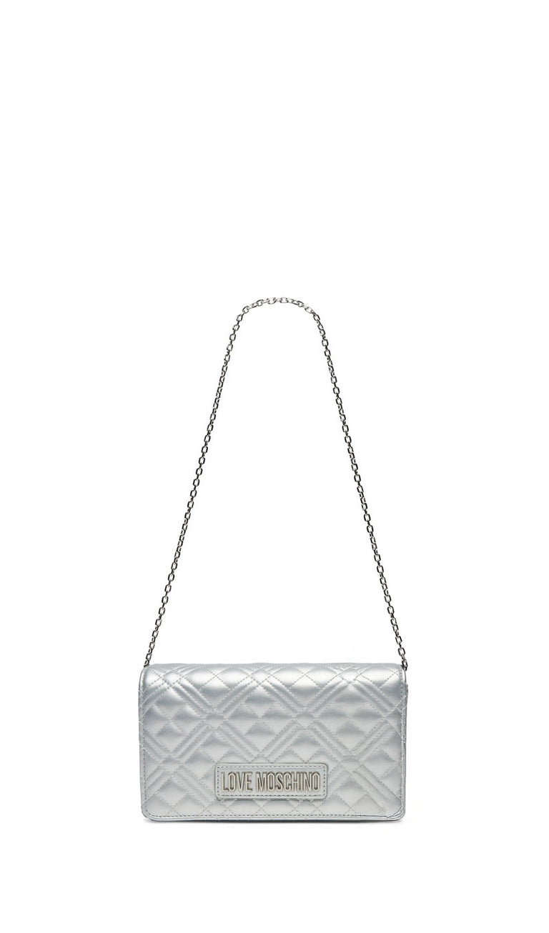 LOVE MOSCHINO Tracolla donna argento