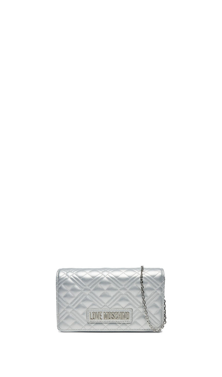 LOVE MOSCHINO Tracolla donna argento