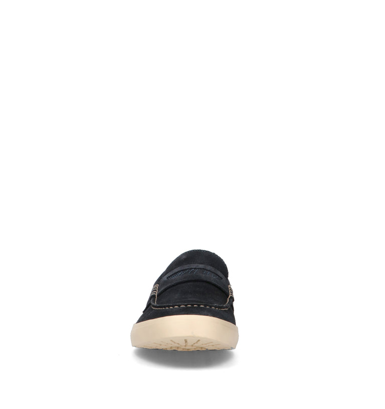 JEEP Mocassino uomo blu in suede
