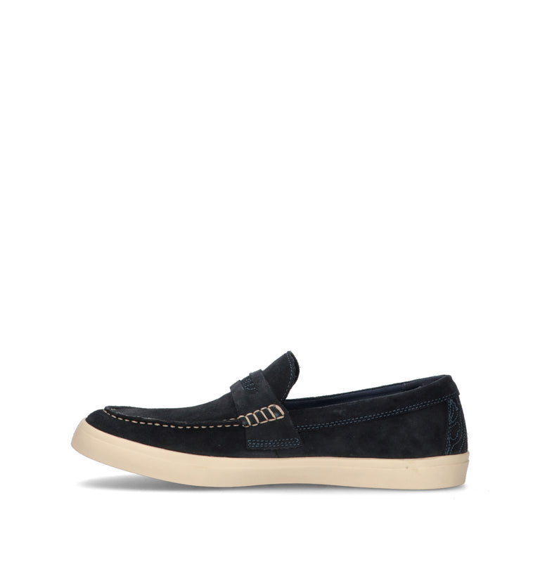 JEEP Mocassino uomo blu in suede