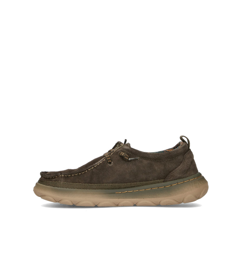 JEEP Mocassino uomo militare in suede