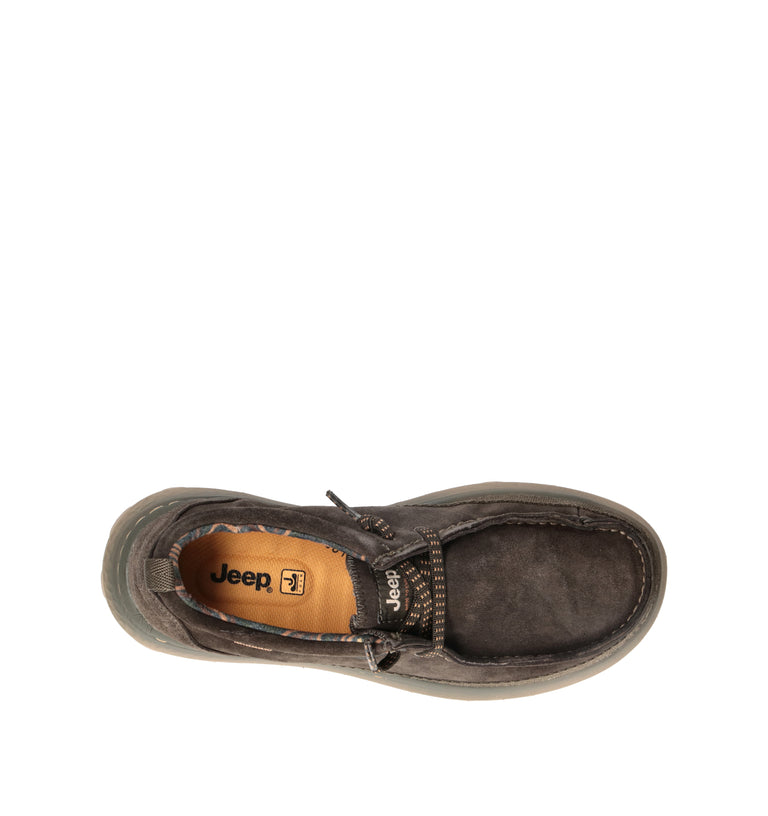 JEEP Mocassino uomo militare in suede