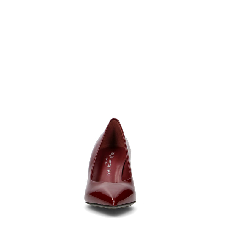 SERGIO LEVANTESI Décolleté donna bordeaux in pelle