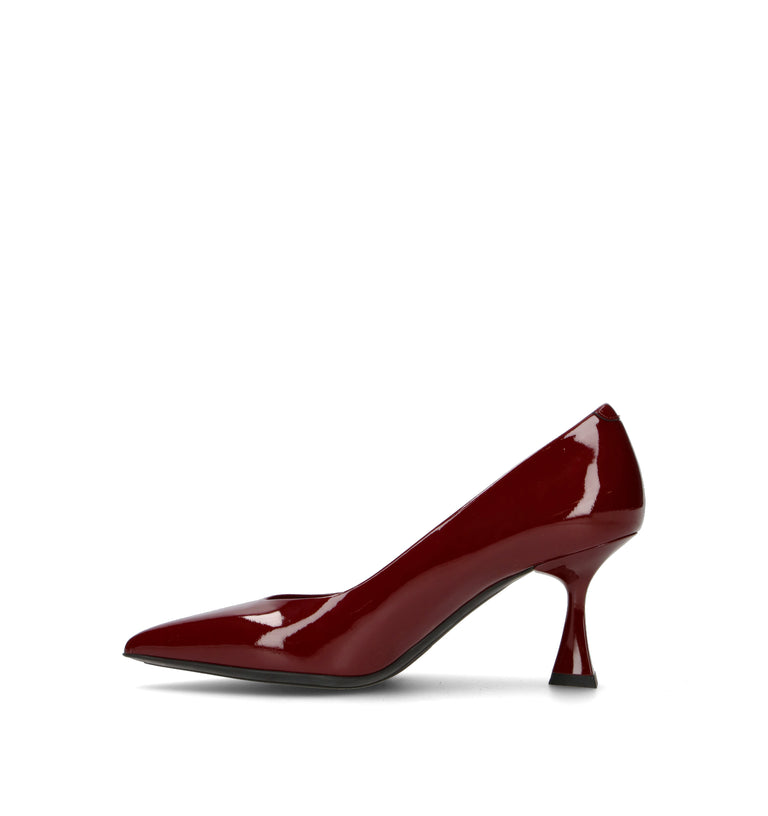 SERGIO LEVANTESI Décolleté donna bordeaux in pelle