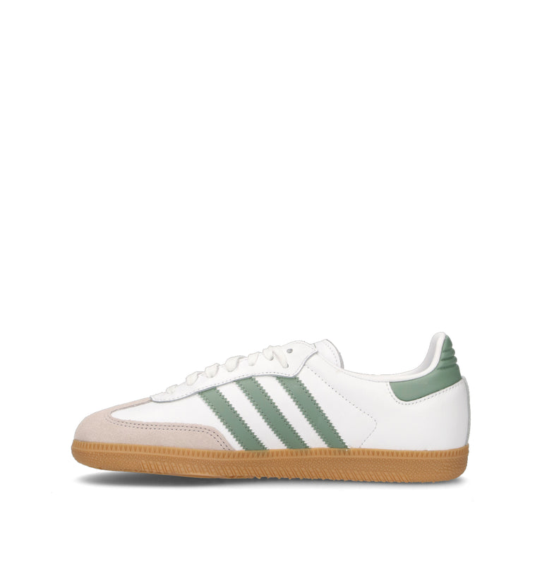 ADIDAS SAMBA OG J Sneaker ragazza bianca/salvia