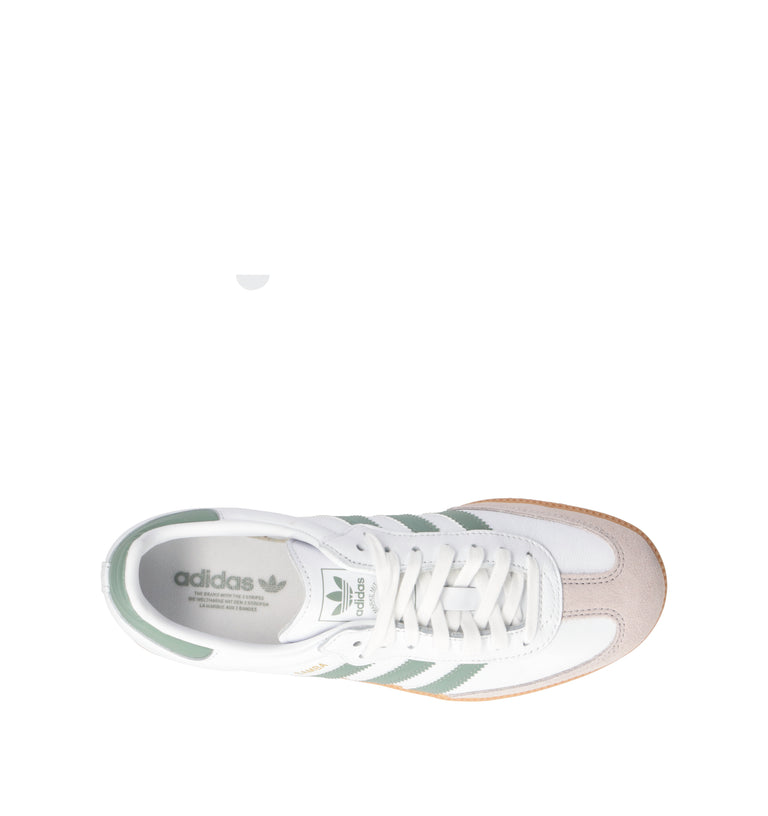 ADIDAS SAMBA OG J Sneaker ragazza bianca/salvia