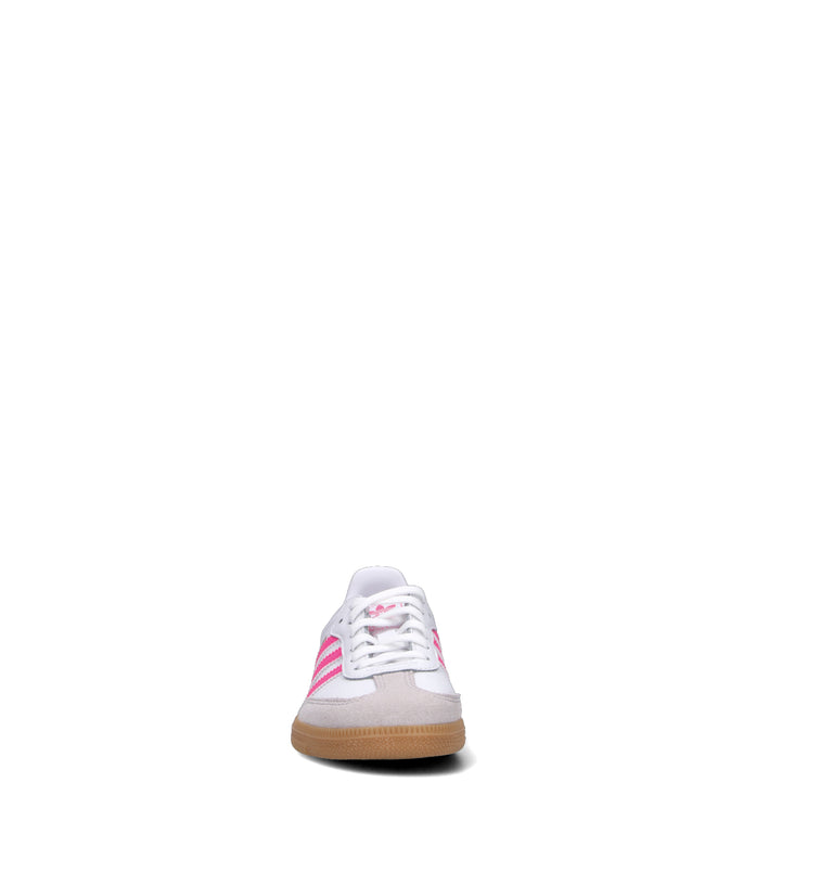 ADIDAS SAMBA OG Sneaker bimba bianca/rosa in pelle