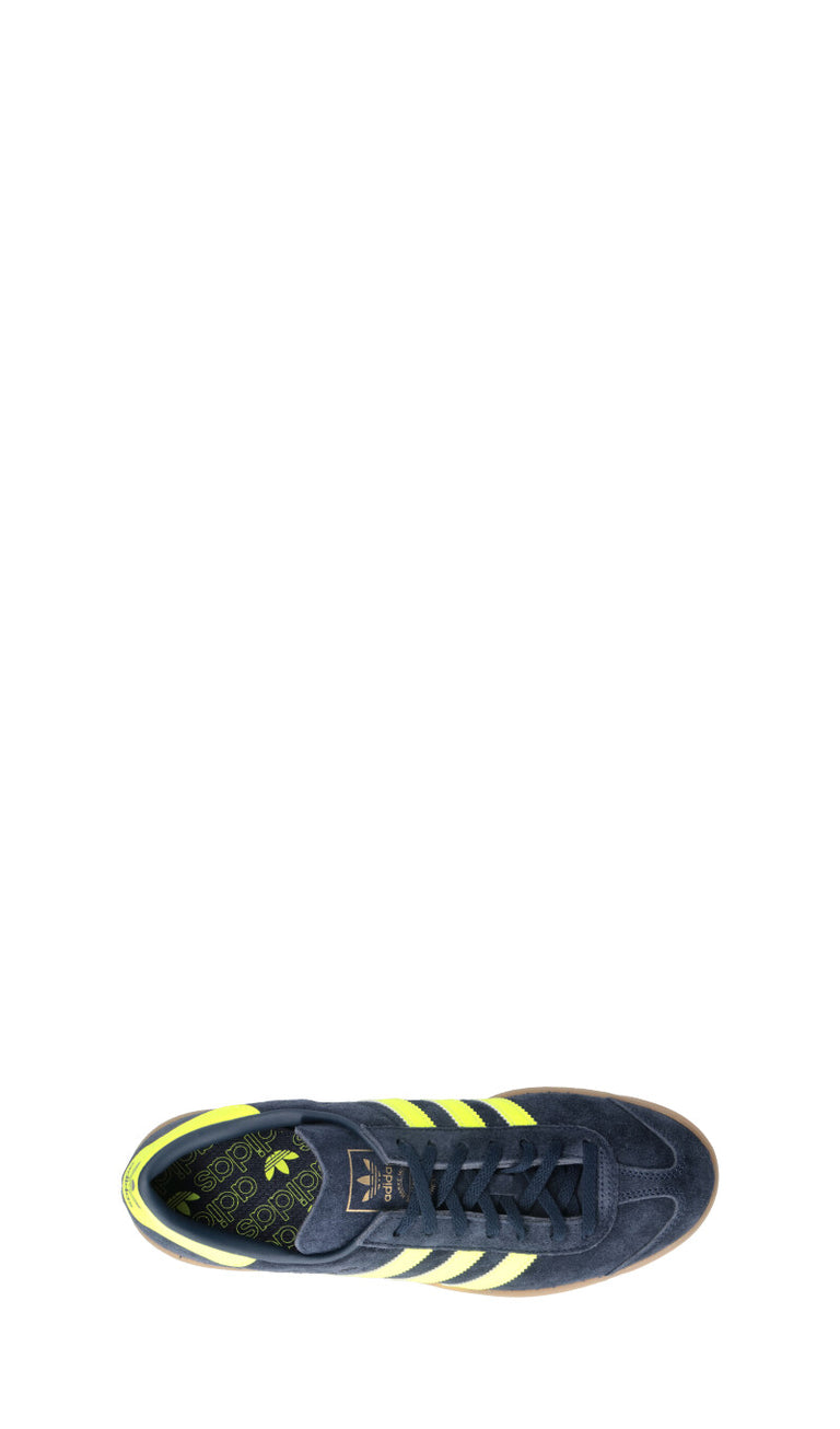 ADIDAS - HAMBURG W Sneaker uomo blu/gialla in suede