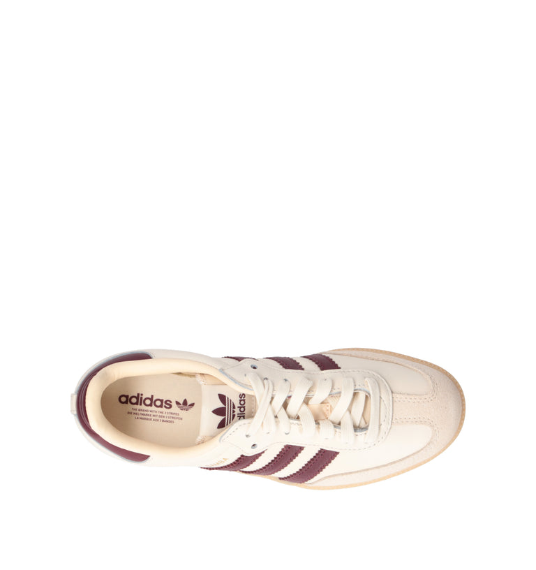 ADIDAS SAMBA OG Sneaker donna panna/bordeaux in pelle