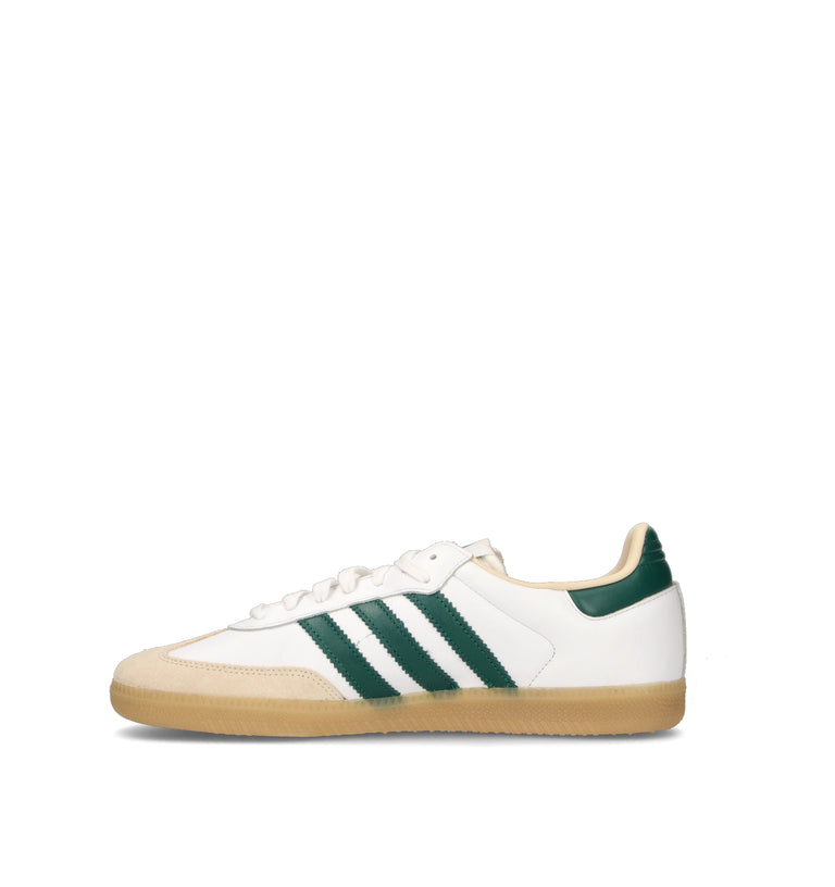 ADIDAS SAMBA Sneaker donna bianca/verde in pelle