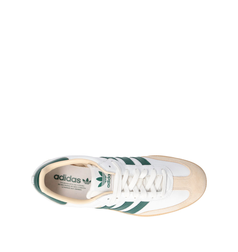 ADIDAS SAMBA Sneaker donna bianca/verde in pelle