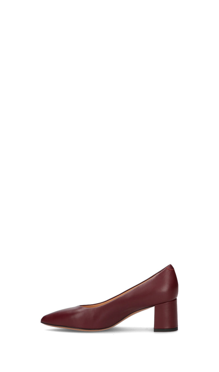 JUBILE' Décolleté donna bordeaux in pelle