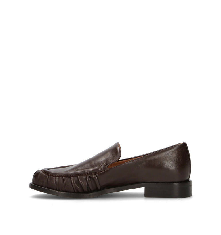 JUBILE' Mocassino donna marrone in pelle