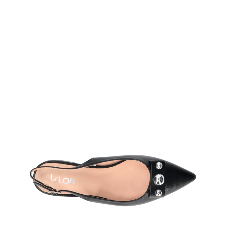 KLAS Slingback donna nera