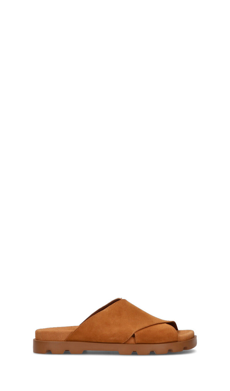 CAMPER Ciabatta uomo marrone in suede