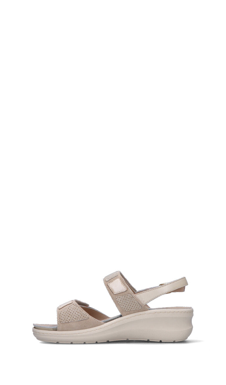 MELLUSO Scarpa comfort donna beige in pelle