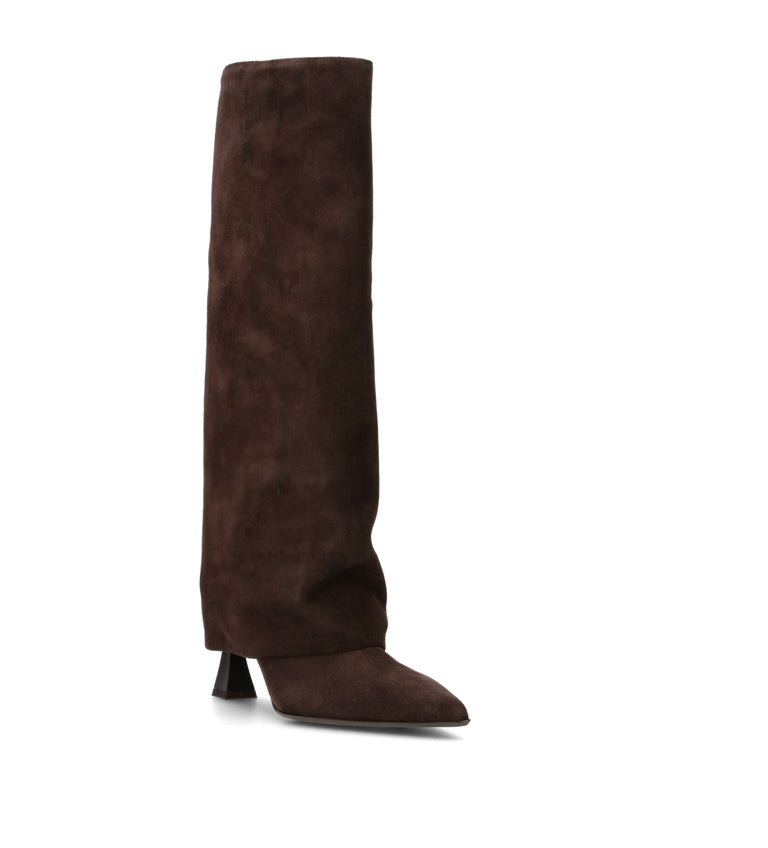 SERGIO LEVANTESI Stivale donna ebano in suede