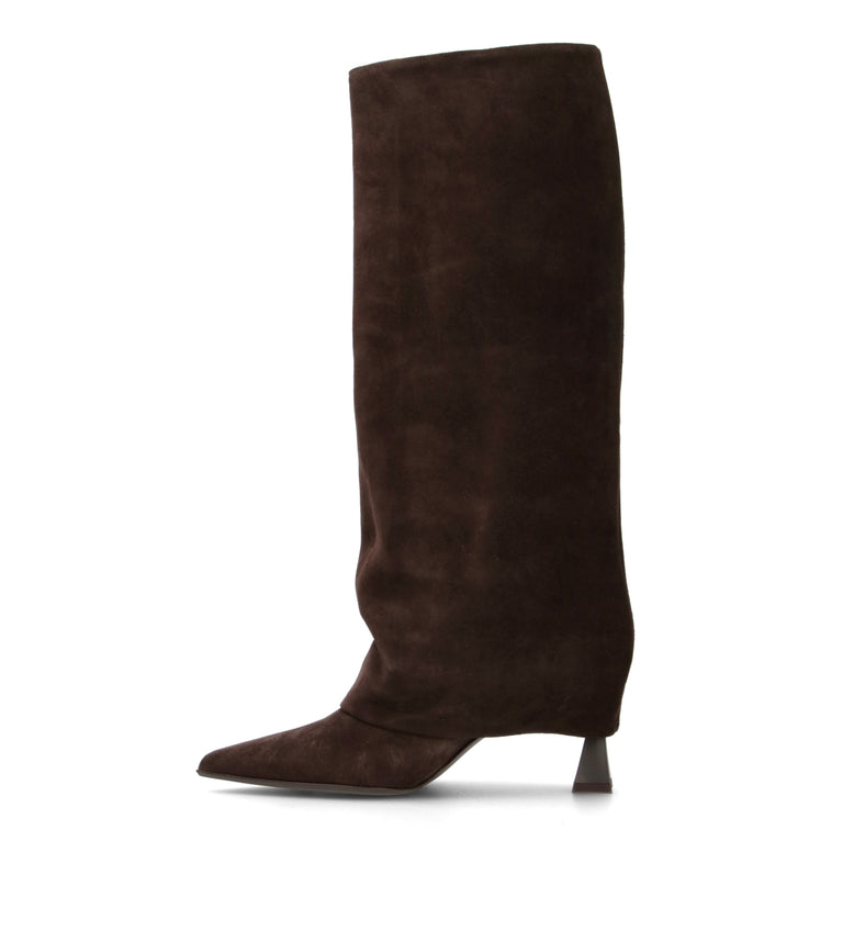 SERGIO LEVANTESI Stivale donna ebano in suede