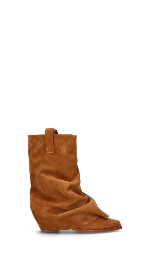 LEMARE' Stivale donna tabacco in suede