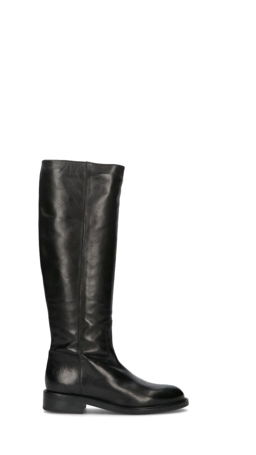 FRICKY Stivale donna nero in pelle