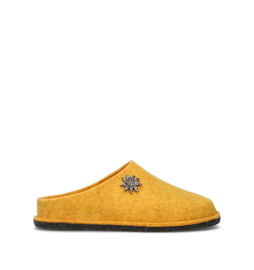 LE TIROLESI Pantofola donna ocra