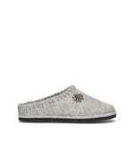 LE TIROLESI Pantofola donna grigia in lana