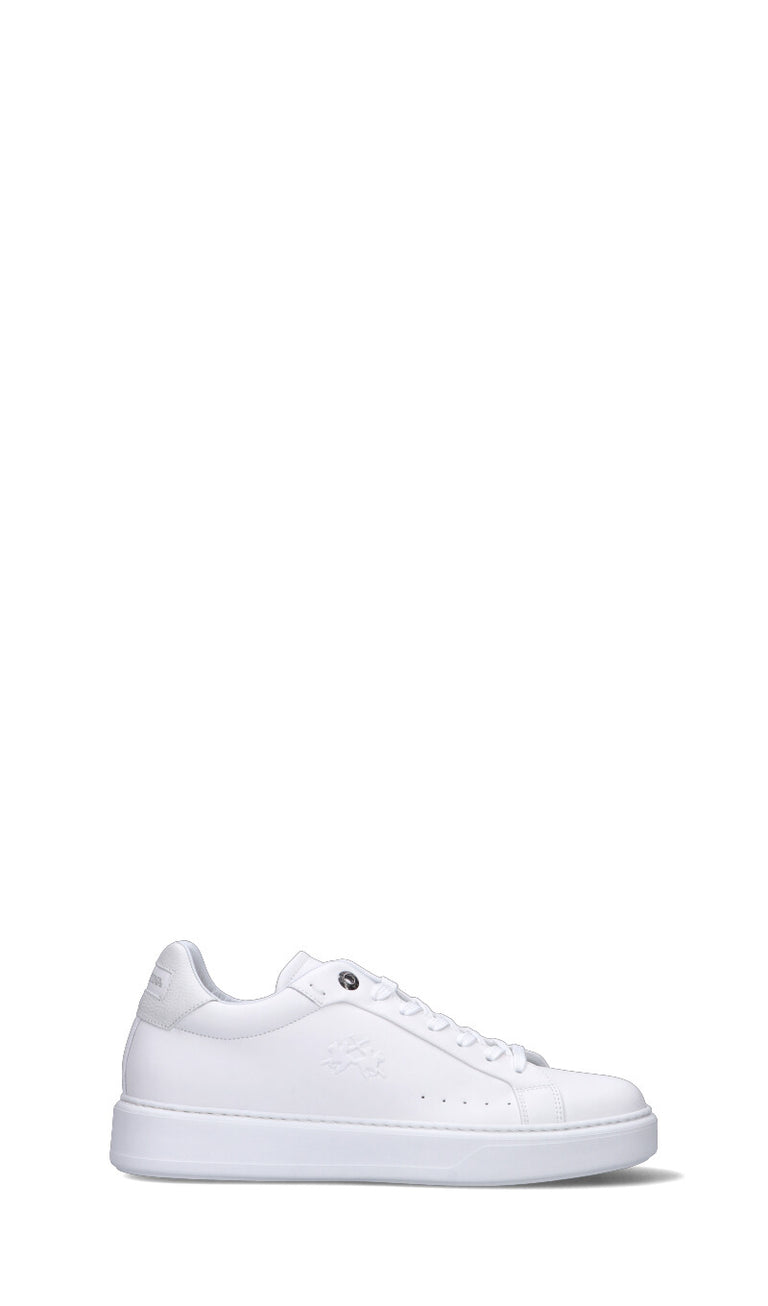 LA MARTINA Sneaker uomo bianca in pelle