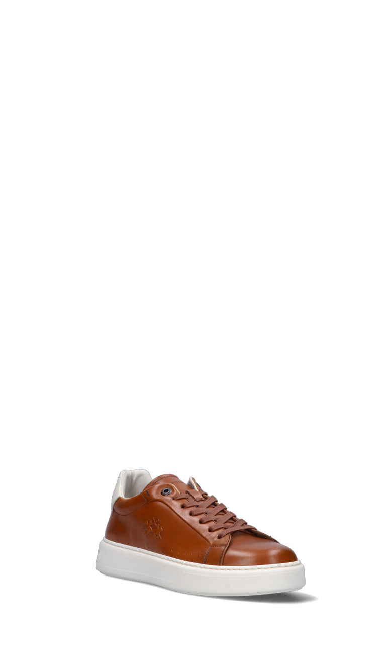 LA MARTINA Sneaker uomo cognac in pelle