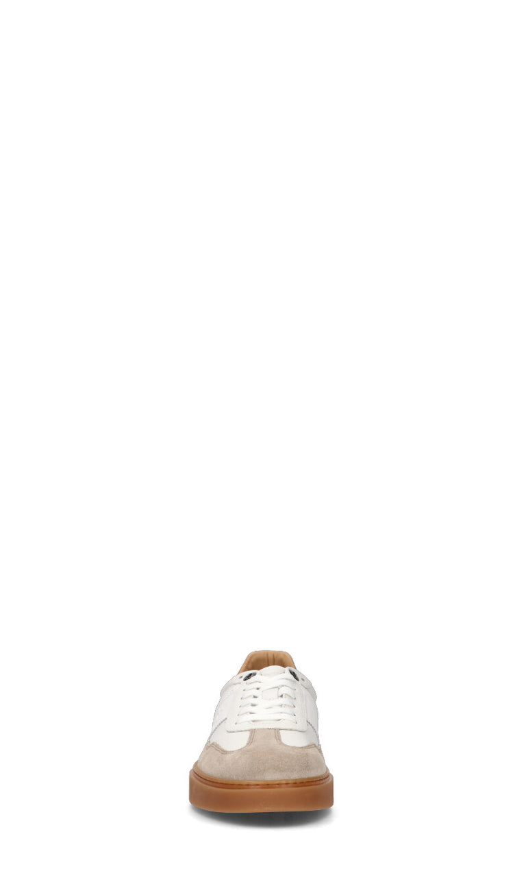 LA MARTINA Sneaker uomo bianca/beige in pelle