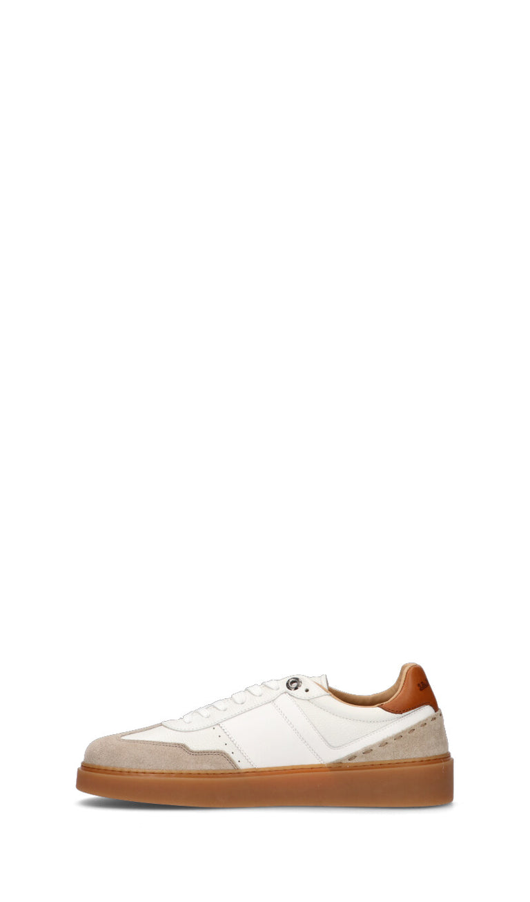 LA MARTINA Sneaker uomo bianca/beige in pelle