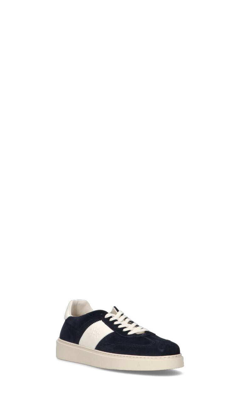 LA MARTINA Sneaker uomo blu in suede
