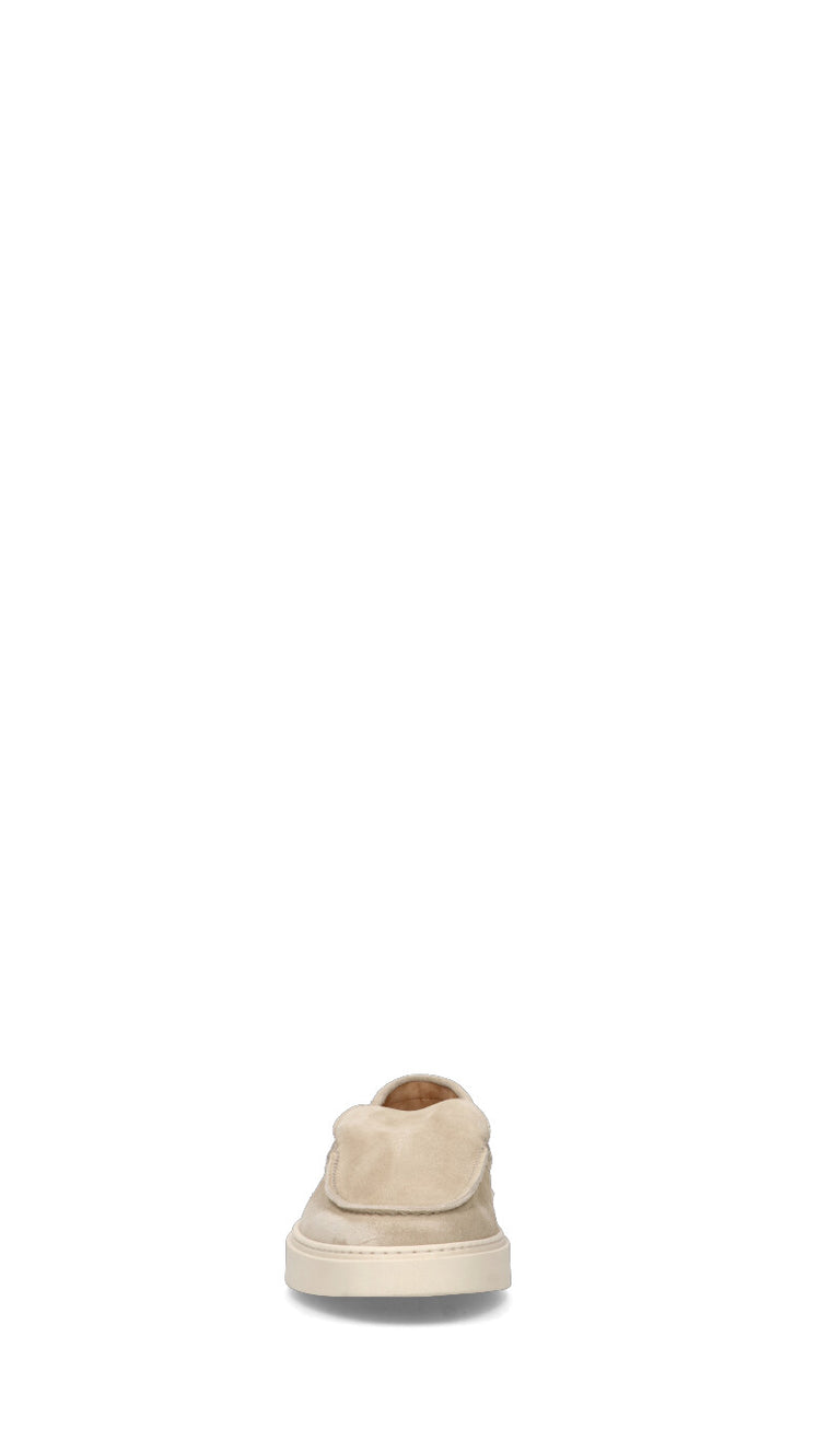LA MARTINA Mocassino uomo beige in suede