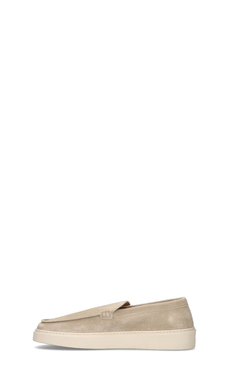 LA MARTINA Mocassino uomo beige in suede