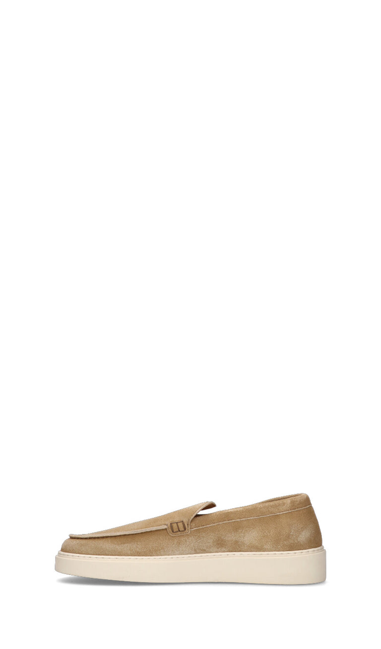 LA MARTINA Mocassino uomo beige in suede
