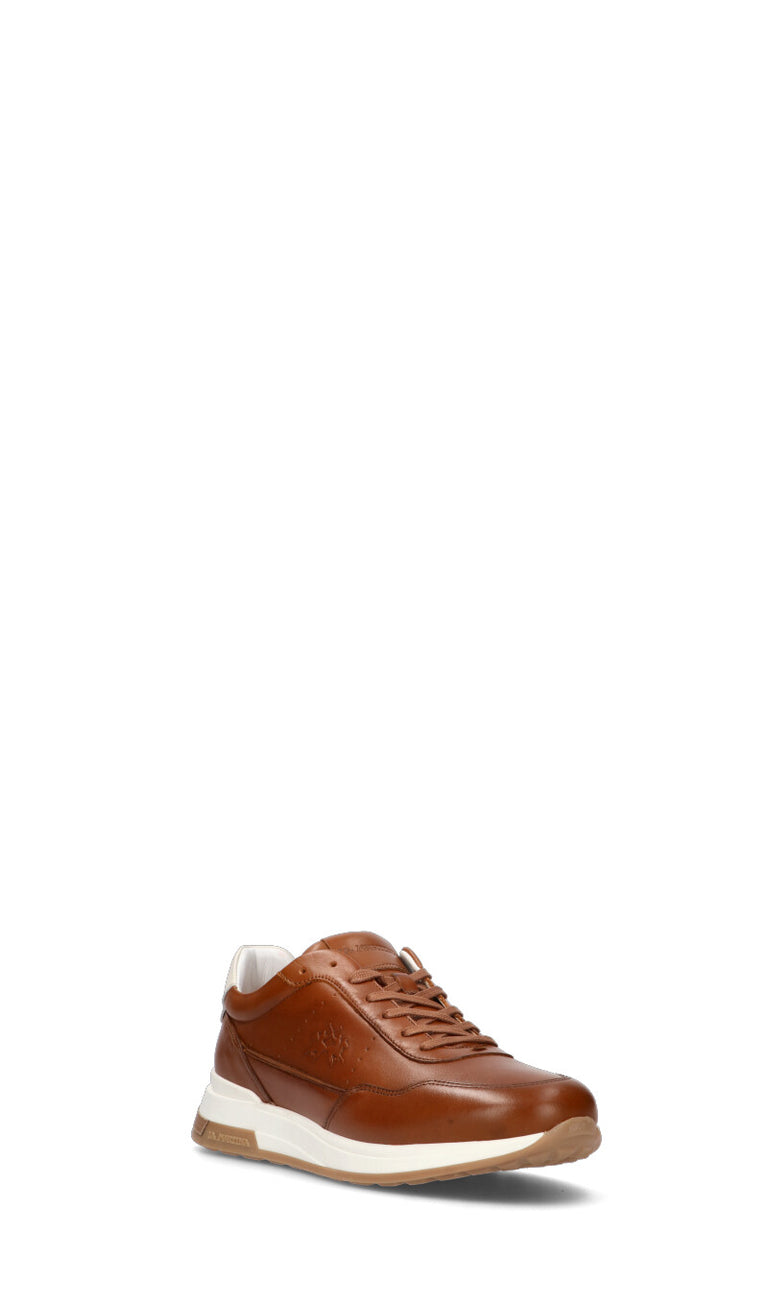 LA MARTINA Sneaker uomo cognac in pelle