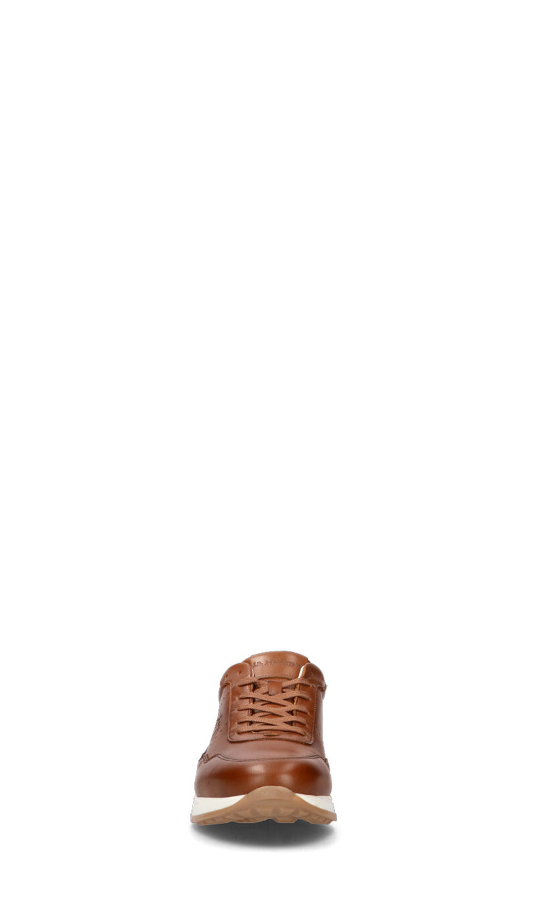 LA MARTINA Sneaker uomo cognac in pelle