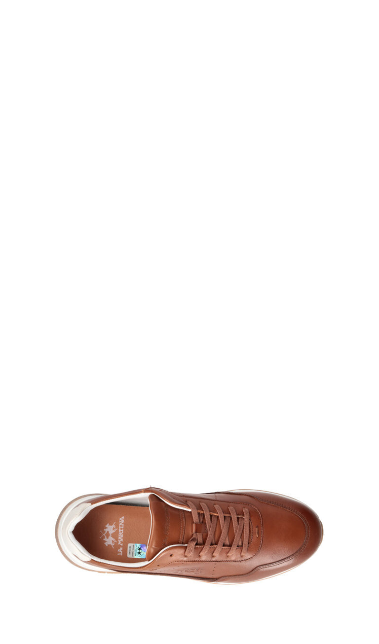 LA MARTINA Sneaker uomo cognac in pelle