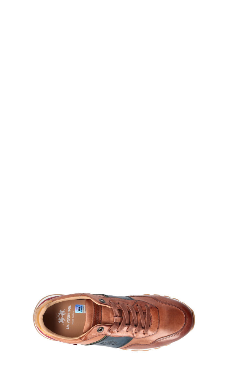 LA MARTINA Sneaker uomo cognac in pelle