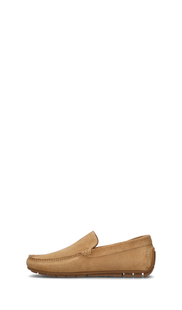 LA MARTINA Mocassino uomo beige in suede