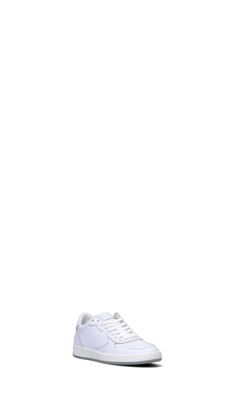 PHILIPPE MODEL Sneaker bimba bianca in pelle