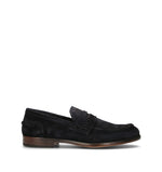 LORENZO TERRA Mocassino uomo blu in suede