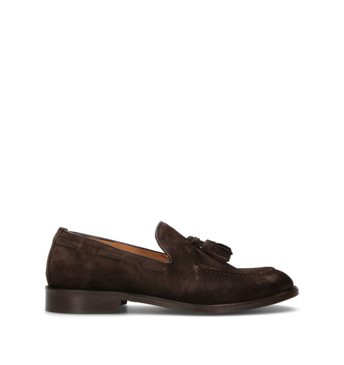LORENZO TERRA Mocassino uomo testa di moro in suede
