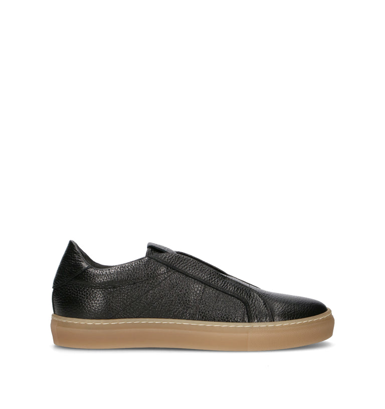 LORENZO TERRA Sneaker uomo nera in pelle